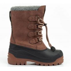 Śniegowce Lee Cooper LCJ-24-44-2842K brązowe. Brązowe śniegowce dziewczęce z gumy. W wyprzedaży za 210.90 zł.