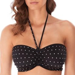 Damski top do kostiumu kąpielowego Freya Jewel cove. Czarne topy sportowe damskie FREYA ACTIVE, na jesień, bez wzorów, bez ramiączek. Za 237.00 zł.