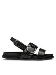 Lasocki Sandały ARC-IGA-05 Czarny. Czarne sandały damskie Lasocki, bez wzorów, ze skóry, bez obcasa, na płaskiej podeszwie. Za 179.99 zł.