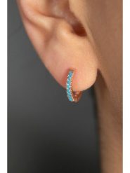 Lodie Silver Srebrne kolczyki-kreole z cyrkoniami rozmiar: onesize. Szare kolczyki damskie Lodie Silver, z cyrkonią, srebrne. Za 65.45 zł.