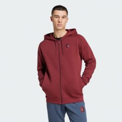 Bluza z kapturem Manchester United Seasonal Full-Zip. Czerwone bluzy z kapturem męskie Adidas, uniwersalny. Za 329.00 zł.