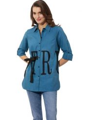 WITT WEIDEN Bluzka w kolorze niebieskim rozmiar: 54. Niebieskie bluzki damskie WITT WEIDEN, bez wzorów, bez kołnierzyka, bez ramiączek. Za 43.99 zł.