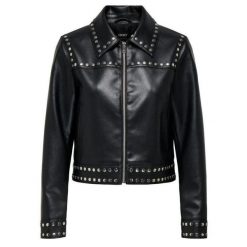 Kurtka Only Maxime Faux LTHR JKT Czarna. Czarne kurtki męskie Only, l, bez wzorów, z materiału, bez kaptura. Za 380.66 zł.