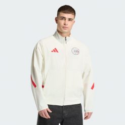 Bluza reprezentacyjna Ajax Amsterdam Z.N.E. Białe bluzy bez kaptura męskie Adidas, m. Za 479.00 zł.