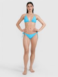 4F Dół od bikini damski - turkusowy L. Niebieskie bikini damskie 4f, bez wzorów. W wyprzedaży za 39.99 zł.