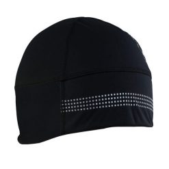 Czapka sportowa unisex Craft Shelter 2.0. Czarne czapki męskie Craft, bez wzorów, z elastanu, sportowe. Za 92.00 zł.