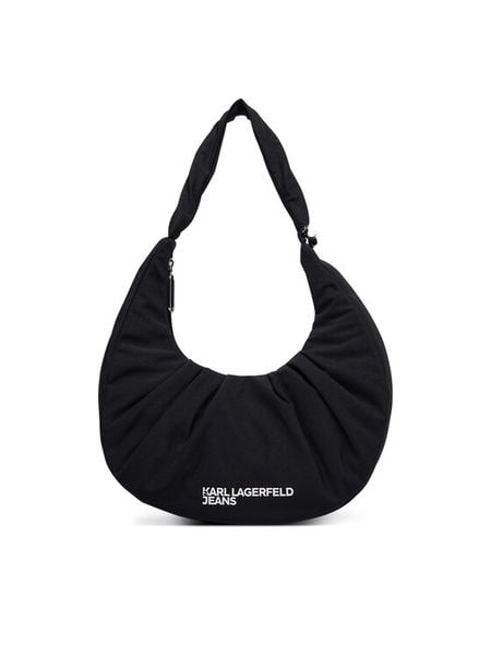 Karl Lagerfeld Jeans Torebka B2W30145 Czarny. Czarne torebki klasyczne damskie Karl Lagerfeld Jeans, bez wzorów, z jeansu, bez dodatków. Za 709.99 zł.