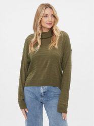 ONLY Golf 15294524 Zielony Regular Fit. Zielone golfy damskie Only, m, bez wzorów, z syntetyku, bez ramiączek. Za 159.99 zł.