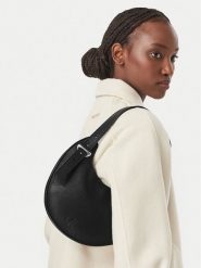 Calvin Klein Torebka Asym Buckle Shoulder Bag LV04F3872G Czarny. Czarne torebki klasyczne damskie CALVIN KLEIN, bez wzorów, ze skóry, bez dodatków. Za 449.99 zł.