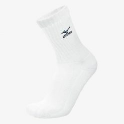 Skarpetki Mizuno Volley Blanc. Białe skarpetki męskie Mizuno, bez wzorów, z bawełny. Za 26.99 zł.