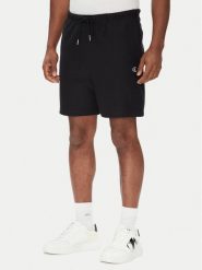 Calvin Klein Jeans Szorty sportowe Premium Terry LV04RC280G Czarny Regular Fit. Czarne szorty męskie Calvin Klein Jeans, bez wzorów, z bawełny, sportowe. Za 289.99 zł.