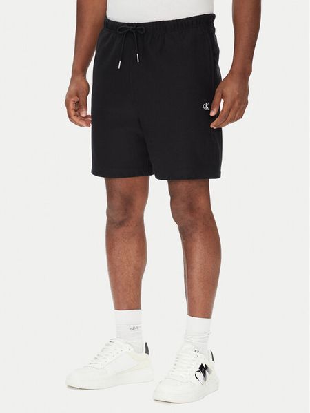 Calvin Klein Jeans Szorty sportowe Premium Terry LV04RC280G Czarny Regular Fit. Czarne szorty męskie Calvin Klein Jeans, m, z bawełny. Za 289.99 zł.