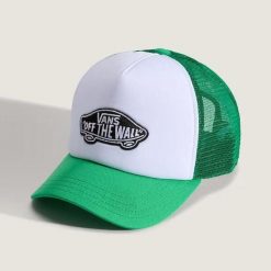 Czapka Vans Classic Patch Biało-Zielona. Zielone czapki męskie Vans, bez wzorów, sportowe. Za 148.01 zł.