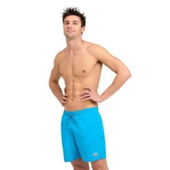 Spodenki szorty męskie krótkie plażowe Arena Icons. Niebieskie kąpielówki męskie Arena, m, z aplikacjami, z materiału, na fitness i siłownię. Za 121.98 zł.