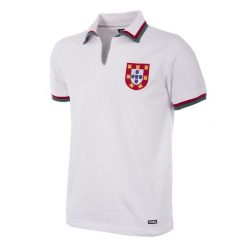Koszulka piłkarska retro - dorosły - Portugalia 1972 - Gościnna - Biała. Białe t-shirty sportowe męskie COPA FOOTBALL, s, z bawełny, bez ramiączek, do piłki nożnej. Za 253.91 zł.