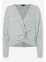 More & More Sweter w kolorze jasnoszarym rozmiar: 46. Szare swetry klasyczne damskie MORE & MORE, bez kołnierzyka. Za 126.15 zł.