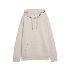 Damska dzianinowa bluza z kapturem Essentials o luźnym kroju PUMA. Szare bluzy z kapturem damskie Puma, na wiosnę, s, z bawełny. Za 229.00 zł.