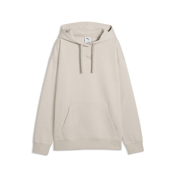 Damska dzianinowa bluza z kapturem Essentials o luźnym kroju PUMA. Szare bluzy z kapturem damskie Puma, na wiosnę, s, z bawełny. Za 229.00 zł.