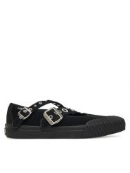Vans Trampki Mary Jane VN000D9ABLA1 Czarny. Czarne trampki i tenisówki damskie Vans, bez wzorów, z materiału. Za 279.99 zł.