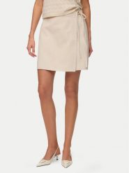 Vero Moda Spódnica jeansowa Liza 10332535 Beżowy jasny Regular Fit. Brązowe spódniczki damskie Vero Moda, l, bez wzorów, z bawełny. Za 139.99 zł.