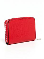 Abaco Skórzany portfel "Gali" w kolorze czerwonym - 12 x 10 x 2 cm rozmiar: onesize. Czerwone portfele damskie Abaco, bez wzorów, z materiału. Za 156.98 zł.