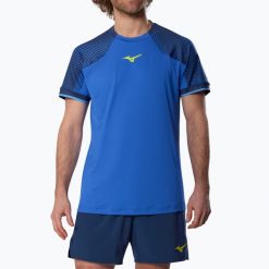 Koszulka męska Mizuno Stargazer Shadow Polo. Niebieskie koszulki polo męskie Mizuno, m, bez wzorów, z elastanu, bez ramiączek. Za 189.99 zł.
