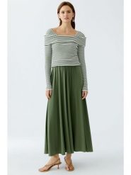 Oui Spódnica w kolorze khaki rozmiar: 44. Brązowe spódniczki damskie Oui, bez wzorów, maxi, proste. Za 165.99 zł.