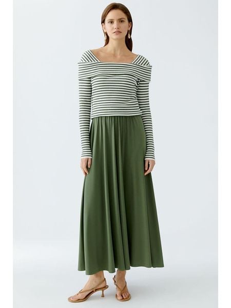 Oui Spódnica w kolorze khaki rozmiar: 34. Brązowe spódniczki damskie Oui, bez wzorów, maxi, proste. Za 132.36 zł.