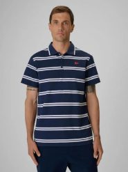 Koszulka polo regular męska 4F 4FRSS26TPTSM0898. Białe koszulki polo męskie 4f, m, bez wzorów, z bawełny, bez ramiączek. Za 103.99 zł.