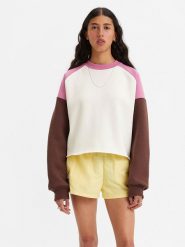 Levi´s Bluza "Graphic Campout" w kolorze biało-różowym rozmiar: M. Białe bluzy bez kaptura damskie m, z bawełny. Za 157.73 zł.