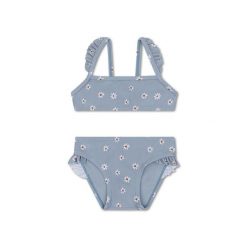 Swim Essentials Bikini - Blue - Daisy Flower. Niebieskie bikini damskie SWIM ESSENTIALS, bez wzorów. Za 200.99 zł.