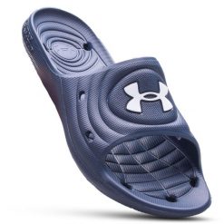 Klapki sportowe basenowe męskie Under Armour UA Locker IV. Szare klapki i japonki męskie Under Armour. Za 79.90 zł.