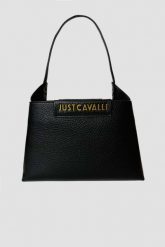 JUST CAVALLI Czarna torebka Range D Metal Just Cavalli - Style 5. Czarne torebki klasyczne damskie Just Cavalli, bez wzorów, ze skóry, bez dodatków. W wyprzedaży za 379.99 zł.