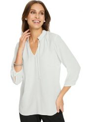 WITT WEIDEN Bluzka w kolorze kremowym rozmiar: 36. Brązowe bluzki damskie WITT WEIDEN, bez wzorów, bez kołnierzyka, bez ramiączek. Za 60.99 zł.