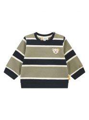 Steiff Bluza w kolorze czarno-oliwkowym rozmiar: 86. Brązowe bluzy i bluzki niemowlęce Steiff, bez wzorów, bez ramiączek, bez kaptura. Za 82.95 zł.