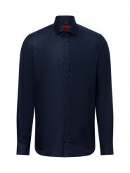 Finshley & Harding koszula biznesowa Mężczyźni Slim Fit Bawełna niebieski, 40. Niebieskie koszule męskie Finshley & Harding, m, bez wzorów, z bawełny, bez kołnierzyka, bez ramiączek. Za 329.95 zł.