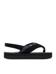 Quiksilver Sandały EO-QUILTED DUNE CQ10050TVZV Czarny. Czarne sandały chłopięce Quiksilver, ze skóry, bez zapięcia. Za 69.99 zł.