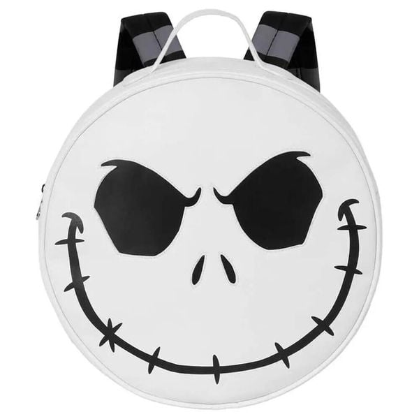 Plecak okrągły Karactermania Disney Nightmare Before Christmas Jack. Białe plecaki damskie Disney, bez wzorów, z materiału, biznesowe. Za 195.50 zł.