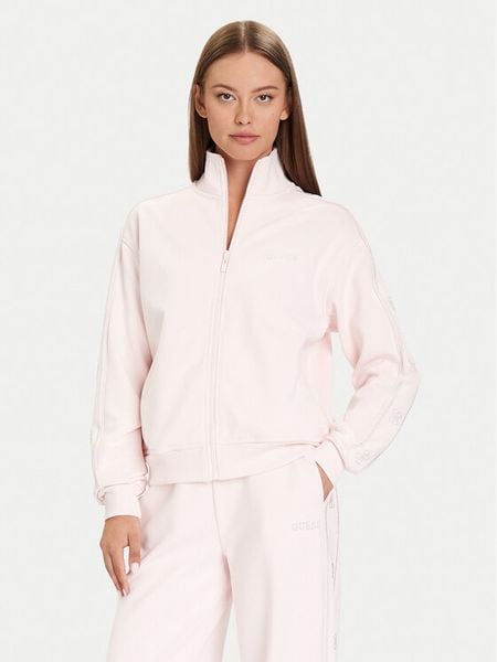 Guess Bluza V5BQ15 KCX22 Różowy Regular Fit. Czerwone bluzy bez kaptura damskie Guess, s, z syntetyku. Za 309.99 zł.