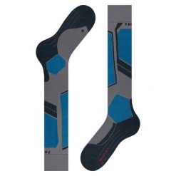 Skarpetki Falke SK4 Advanced. Szare skarpetki męskie Falke, bez wzorów, z poliamidu. Za 251.50 zł.