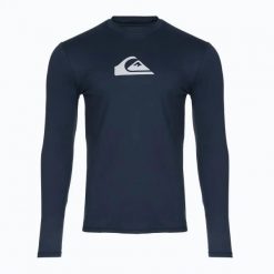 Koszulka długi rękaw Quiksilver Solid Streak LS Tees Tops Blue. Niebieskie koszulki męskie z długim rękawem Quiksilver, l, z elastanu. Za 149.00 zł.