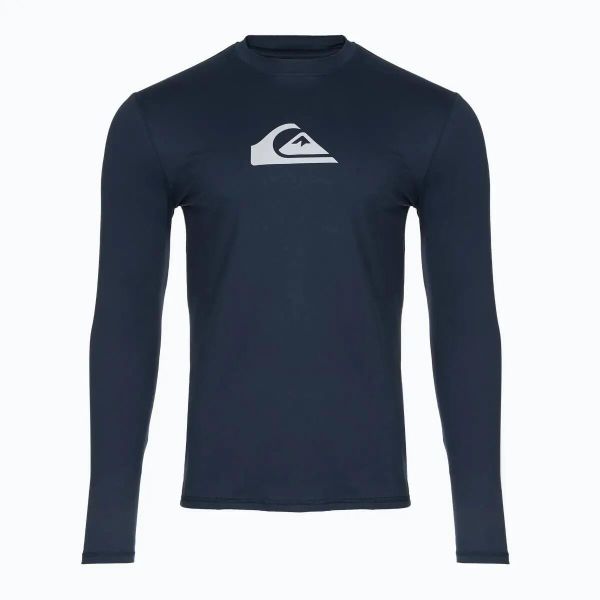 Koszulka długi rękaw Quiksilver Solid Streak LS Tees Tops Blue. Niebieskie koszulki męskie z długim rękawem Quiksilver, l, z elastanu. Za 149.00 zł.