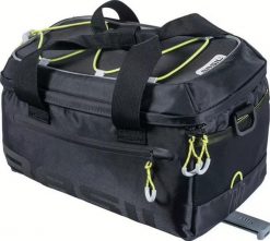 Torba na bagażnik „Miles MIK 2.0”, czarna limonka. Czarne torby męskie na ramię BASIL, bez wzorów, z materiału, na ramię. Za 449.00 zł.