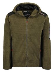 Geographical Norway Kurtka polarowa w kolorze khaki rozmiar: M. Brązowe kurtki męskie Geographical Norway, m, bez wzorów, z polaru, bez kaptura. Za 131.74 zł.