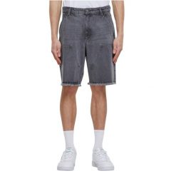 Szorty Urban Classics Open Edge Two Knee. Szare szorty męskie Urban Classics, na lato, bez wzorów, z bawełny. Za 191.00 zł.