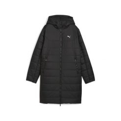 Damska wyściełana parka Essentials z kapturem PUMA Black. Czarne parki damskie Puma, bez wzorów. Za 519.00 zł.