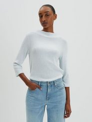 Someday. Bluzka w kolorze błękitnym rozmiar: 36. Niebieskie bluzki damskie Someday, bez wzorów, bez kołnierzyka, bez ramiączek. Za 121.99 zł.