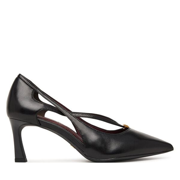 Szpilki Tamaris. Czarne szpilki Tamaris, bez wzorów, bez obcasa. Za 394.99 zł.