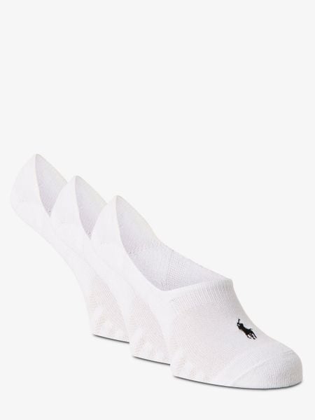 Polo Ralph Lauren skarpety do obuwia sportowego pakowane po 3 szt. Kobiety drobna dzianina biały, ONE SIZE. Białe skarpetki damskie Polo Ralph Lauren, bez wzorów, z dzianiny. Za 99.95 zł.