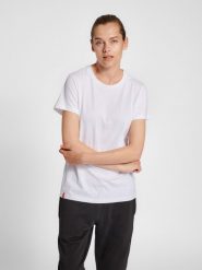 Koszulka damska Hummel Red Basic. Białe bluzki sportowe damskie HUMMEL, s, z bawełny, bez kołnierzyka, bez ramiączek. Za 120.50 zł.